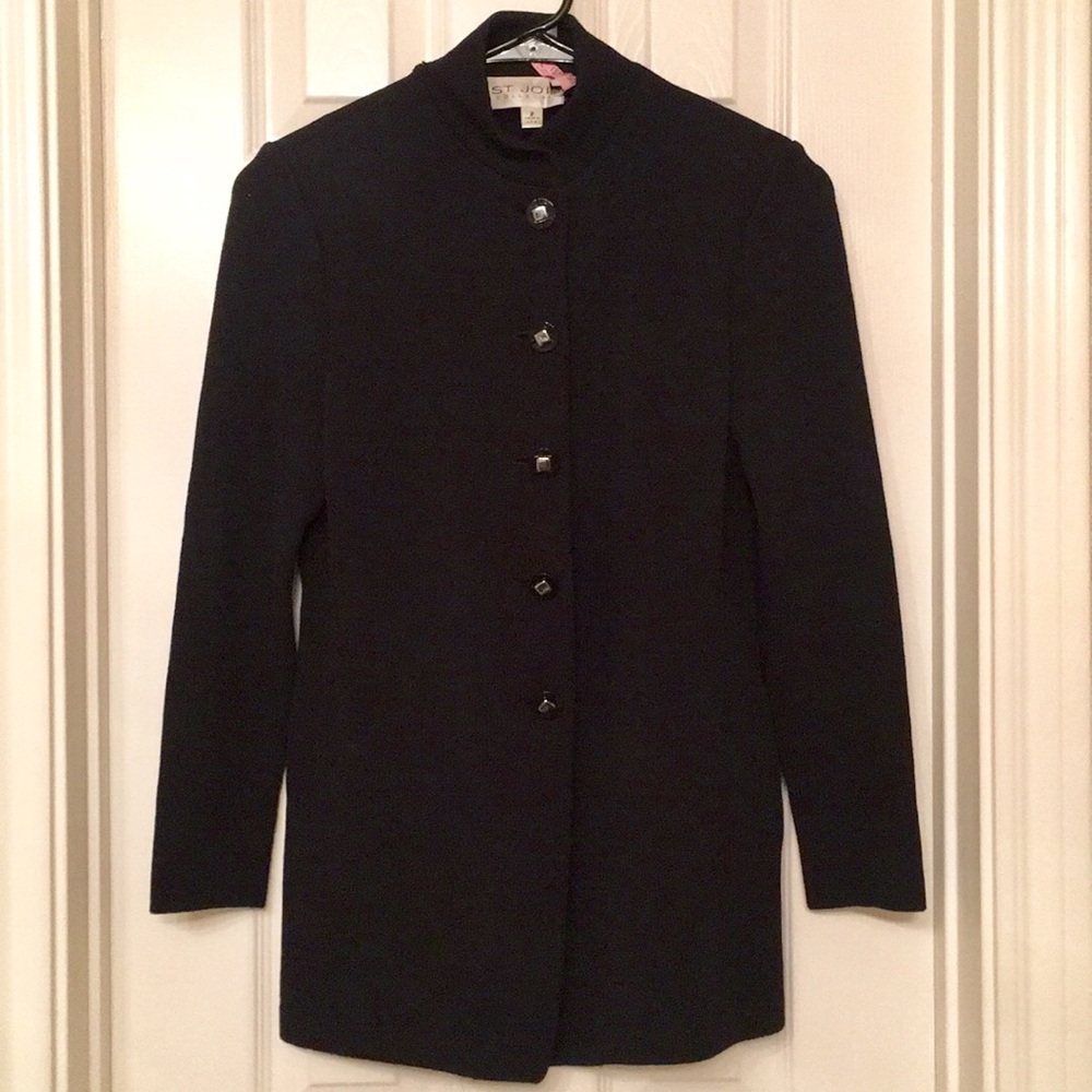 *SOLD* St. John Women’s Knit Mandarin Jacket